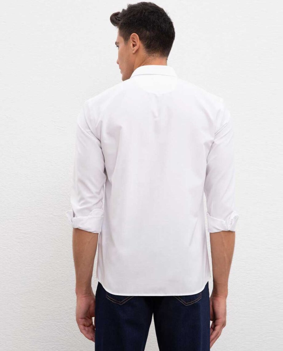 پیراهن سفید مردانه پولو (01)